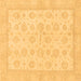 Square Oriental Brown Traditional Rug, abs3867brn