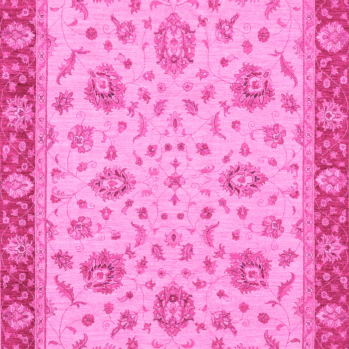 Machine Washable Oriental Pink Traditional Rug, wshabs3868pnk
