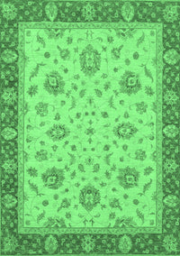 Oriental Emerald Green Traditional Rug, abs3868emgrn