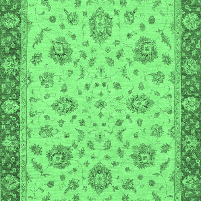 Oriental Emerald Green Traditional Rug, abs3868emgrn