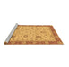 Sideview of Machine Washable Oriental Brown Traditional Rug, wshabs3868brn