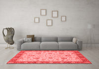 Machine Washable Oriental Red Traditional Rug, wshabs3868red