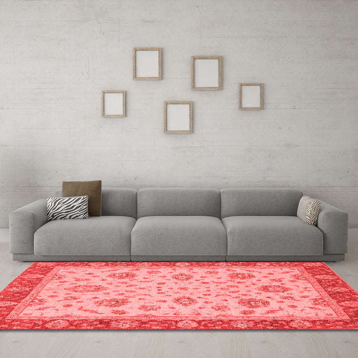Traditional Red Washable Rugs