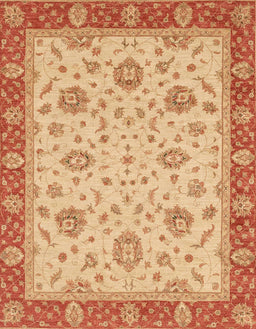 Abstract Orange Red Oriental Rug, abs3868