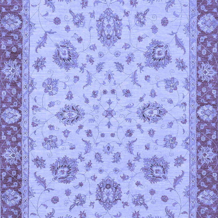 Machine Washable Oriental Blue Traditional Rug, wshabs3868blu