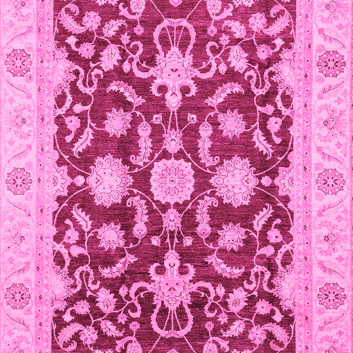 Machine Washable Oriental Pink Traditional Rug, wshabs3869pnk