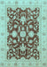 Oriental Light Blue Traditional Rug, abs3869lblu