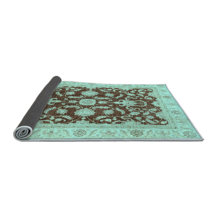 Sideview of Oriental Light Blue Traditional Rug, abs3869lblu