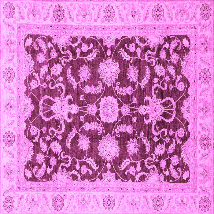 Square Oriental Purple Traditional Rug, abs3869pur