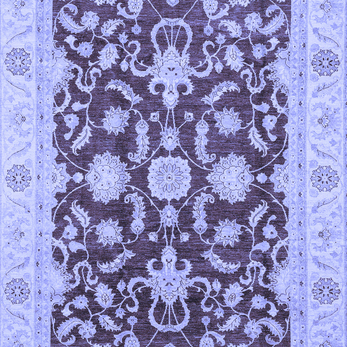 Machine Washable Oriental Blue Traditional Rug, wshabs3869blu