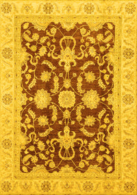 Oriental Yellow Traditional Rug, abs3869yw