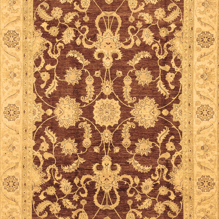 Machine Washable Oriental Brown Traditional Rug, wshabs3869brn