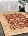 Machine Washable Abstract Red Rug in a Family Room, wshabs3869