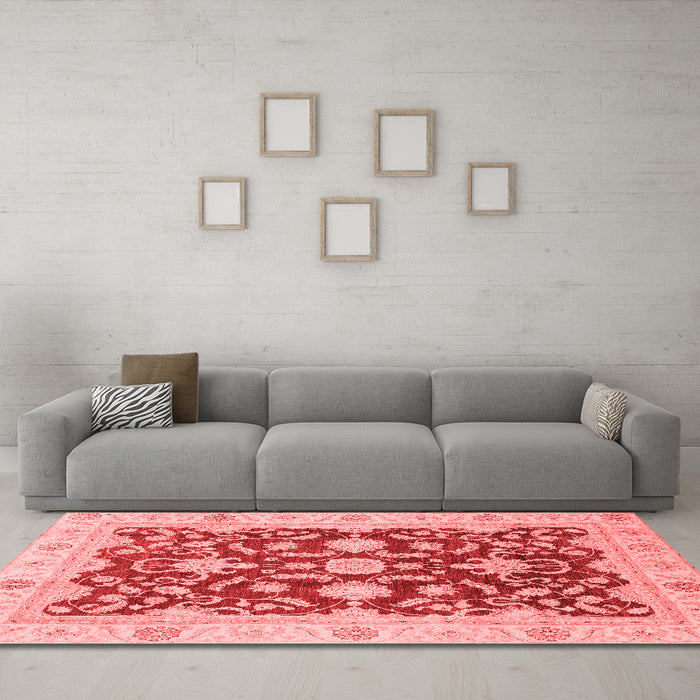 Traditional Red Washable Rugs