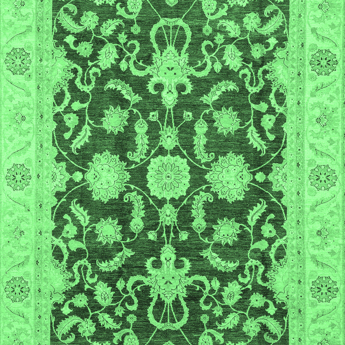 Oriental Emerald Green Traditional Rug, abs3869emgrn