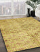 Machine Washable Abstract Cinnamon Brown Rug in a Family Room, wshabs386