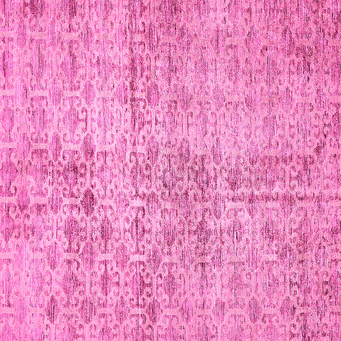 Square Machine Washable Abstract Pink Modern Rug, wshabs386pnk