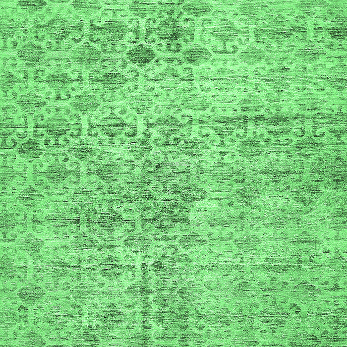Machine Washable Abstract Emerald Green Modern Area Rugs, wshabs386emgrn
