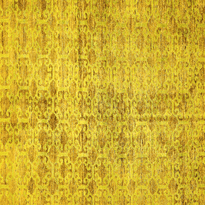 Square Abstract Yellow Modern Rug, abs386yw