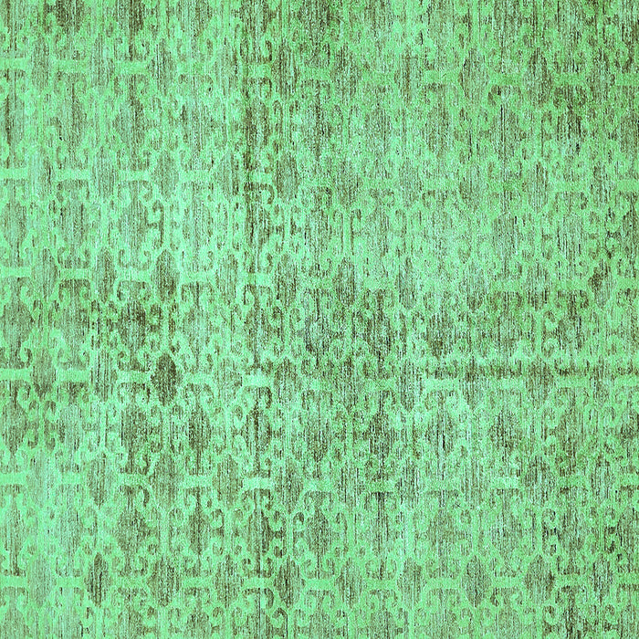 Square Machine Washable Abstract Turquoise Modern Area Rugs, wshabs386turq