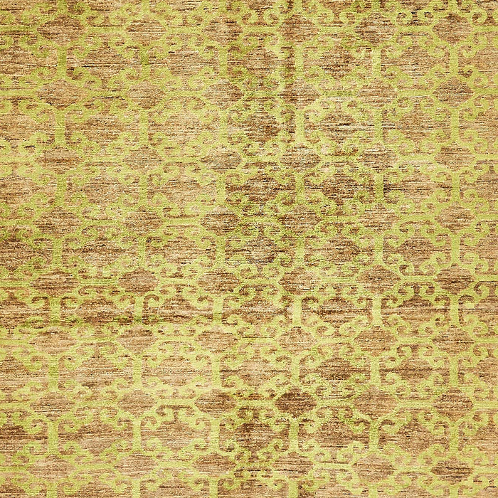 Machine Washable Abstract Cinnamon Brown Rug, wshabs386