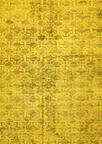 Abstract Yellow Modern Rug, abs386yw