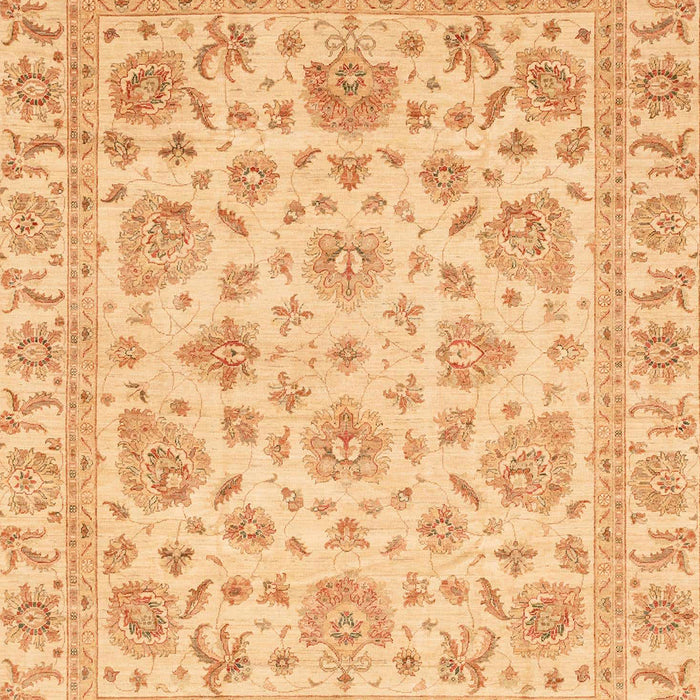 Machine Washable Abstract Chrome Gold Yellow Rug, wshabs3870