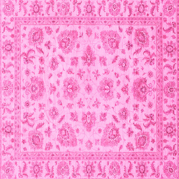Square Abstract Pink Modern Rug, abs3870pnk