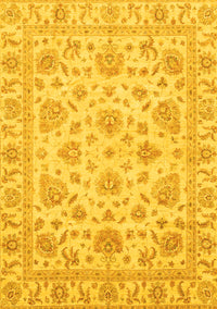 Abstract Yellow Modern Rug, abs3870yw