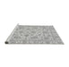 Sideview of Machine Washable Abstract Gray Modern Rug, wshabs3870gry