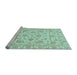 Sideview of Machine Washable Abstract Light Blue Modern Rug, wshabs3870lblu