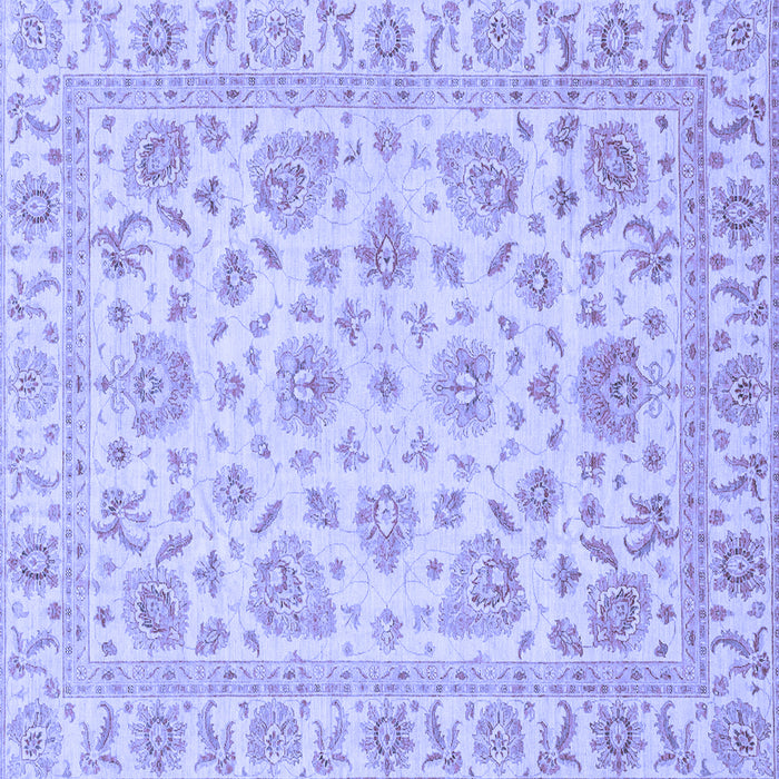 Square Machine Washable Abstract Blue Modern Rug, wshabs3870blu