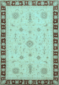 Oriental Light Blue Traditional Rug, abs3871lblu