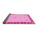 Sideview of Oriental Pink Traditional Rug, abs3871pnk