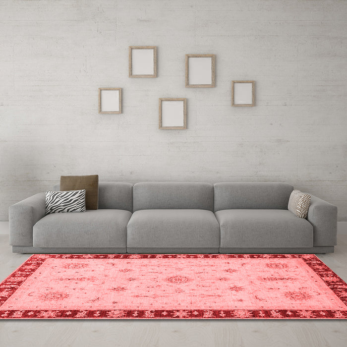 Traditional Red Washable Rugs