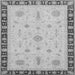 Square Machine Washable Oriental Gray Traditional Rug, wshabs3871gry