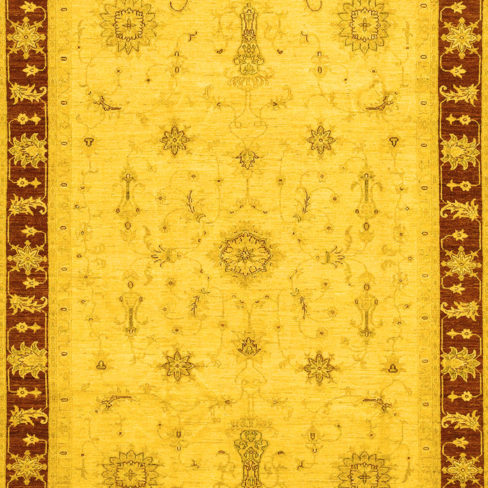 Oriental Yellow Traditional Rug, abs3871yw