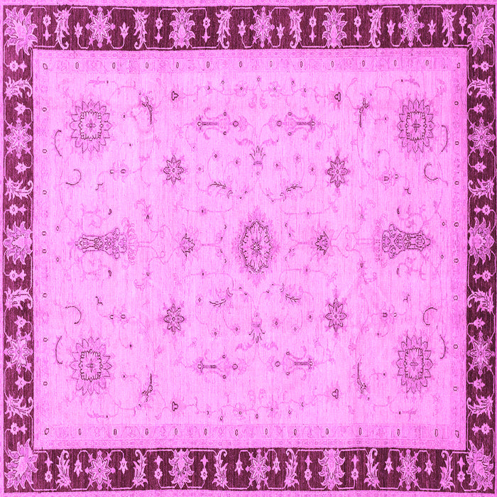 Square Oriental Purple Traditional Rug, abs3871pur