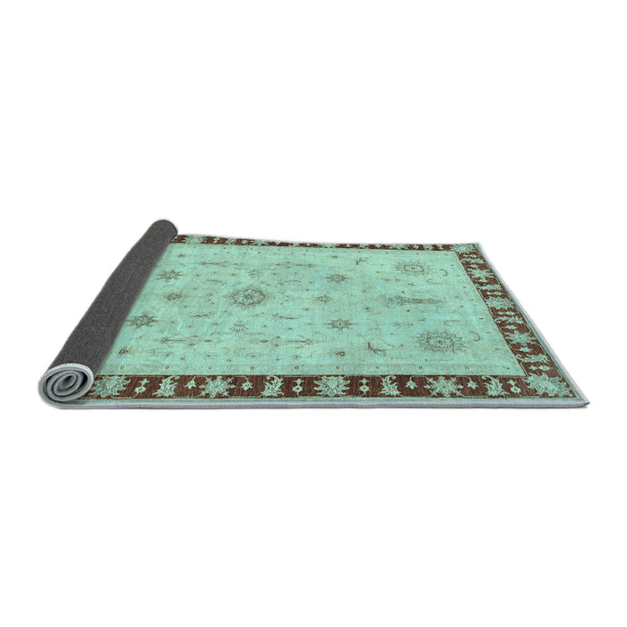 Sideview of Oriental Light Blue Traditional Rug, abs3871lblu