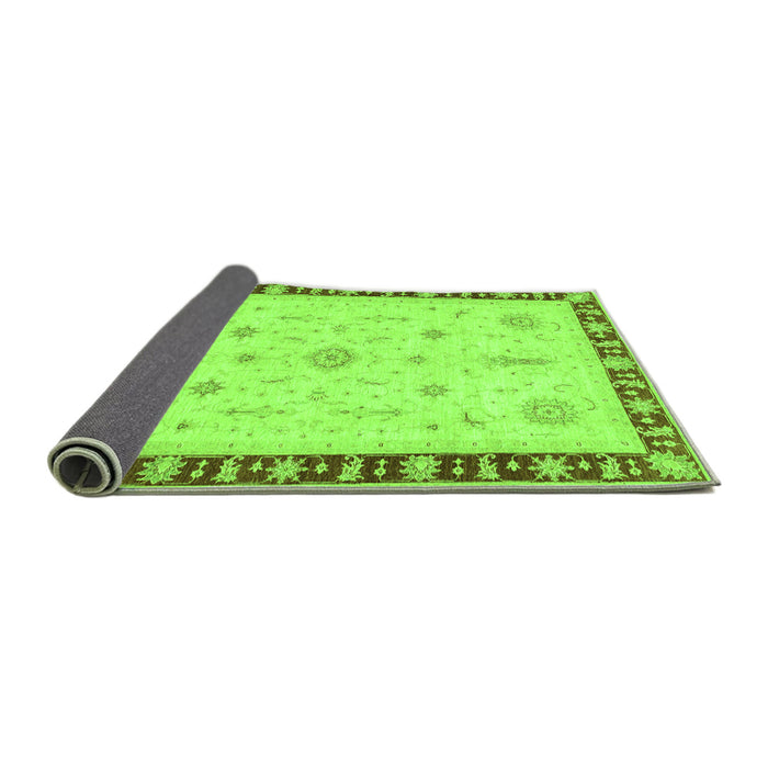 Sideview of Oriental Green Traditional Rug, abs3871grn