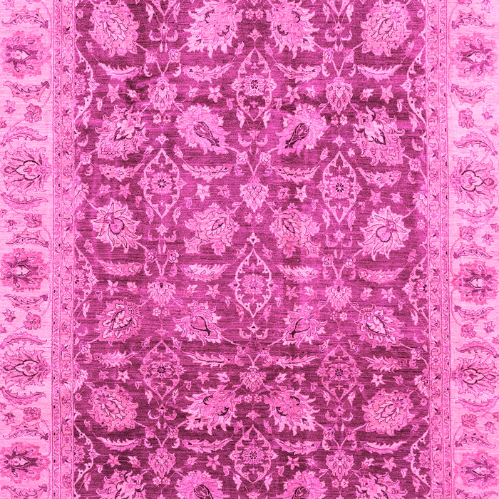 Machine Washable Oriental Pink Traditional Rug, wshabs3872pnk
