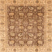 Square Abstract Red Oriental Rug, abs3872