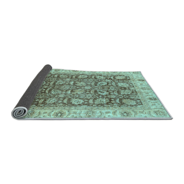 Sideview of Oriental Light Blue Traditional Rug, abs3872lblu
