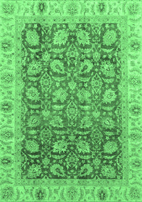 Oriental Emerald Green Traditional Rug, abs3872emgrn