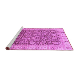 Sideview of Machine Washable Oriental Purple Traditional Area Rugs, wshabs3872pur