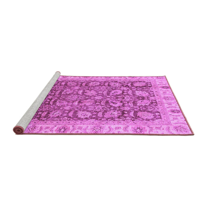 Sideview of Machine Washable Oriental Purple Traditional Area Rugs, wshabs3872pur