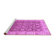 Sideview of Machine Washable Oriental Purple Traditional Area Rugs, wshabs3872pur