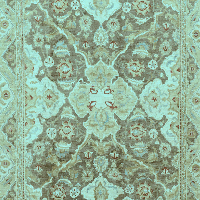 Oriental Light Blue Traditional Rug, abs3873lblu