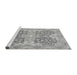 Sideview of Machine Washable Oriental Gray Traditional Rug, wshabs3873gry