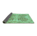 Sideview of Oriental Turquoise Traditional Rug, abs3873turq